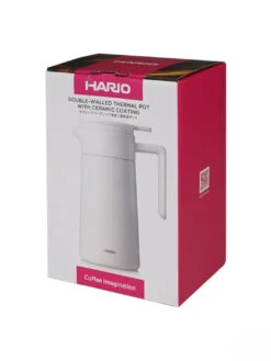 HARIO Double-Walled Thermal Pot (w/ Ceramic Coating) (600ml/20oz) -Hario 44fcad1b 223b 4e58 8dce acadd1c3dd2e