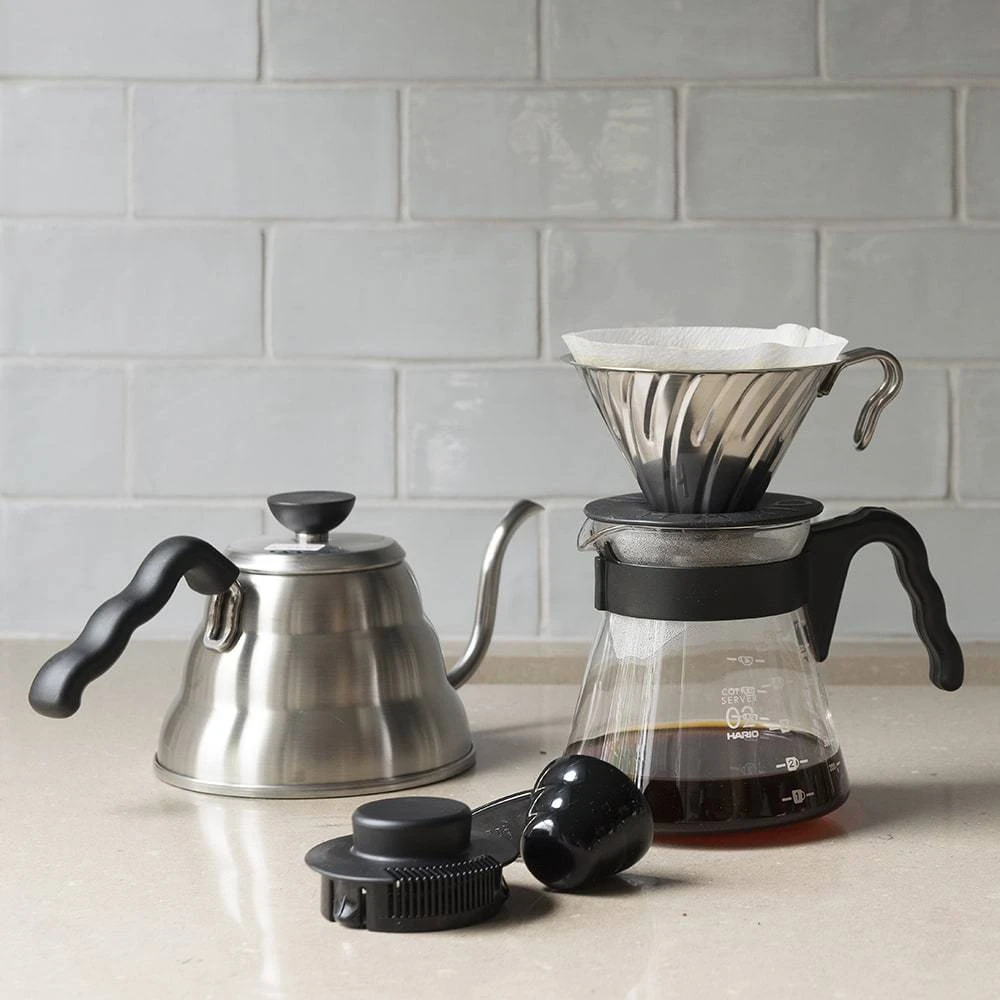 Hario V60 Metal Coffee Dripper Size 02 2 Hario V60 Metal Coffee Dripper Size 02 - Image 2