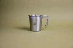 Outdoor V60 Stacking Mug, 320ml Silver -Hario IMG 0619