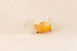 "Wanco" Pet Bowl - Glass Mango Yellow