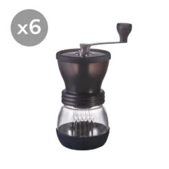 Hario Skerton PLUS Ceramic Mill Hand Coffee Grinder (Bundle Of 6)