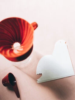 HARIO V60-02 Dripper (Ceramic) -Hario hario v60 02 ceramic dripper red above