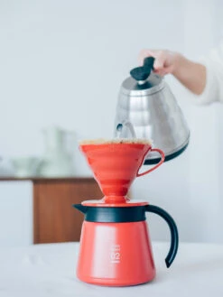 HARIO V60-02 Dripper (Plastic) -Hario hario v60 02 plastic dripper red pourover