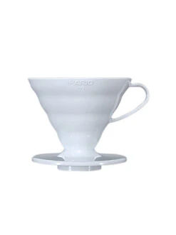 HARIO V60-02 Dripper (Plastic) -Hario hario v60 02 plastic dripper white