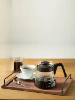 HARIO V60-02 Coffee Server (700ml/24oz) -Hario hario vcs 02b v60 coffee server black in use 2